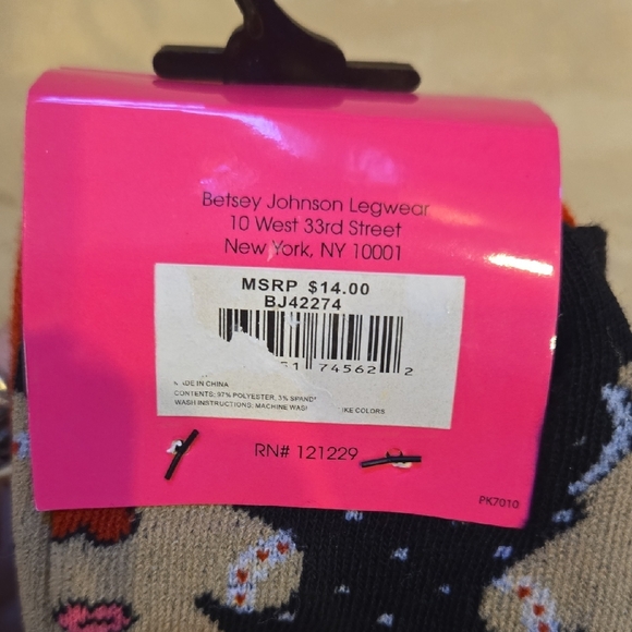 Betsey Johnson Pack of Three Holiday Crew Socks - Picture 4 of 8